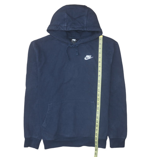 Nike Men's Blue Pullover Hoodie Medium Fleece Sweatshirt