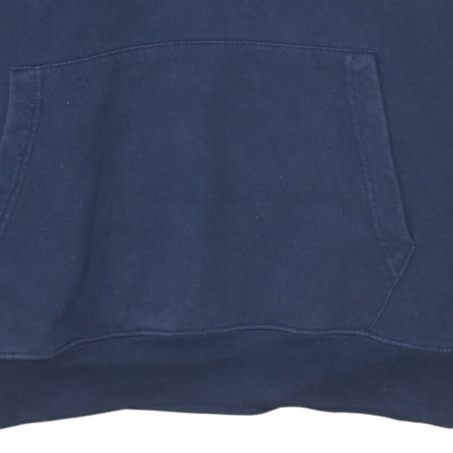 Nike Men's Blue Pullover Hoodie Medium Fleece Sweatshirt