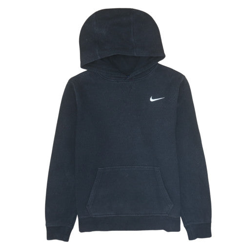 Nike Boys Black Pullover Hoodie XL 13-15 Years Cotton Blend Fleece Sweatshirt