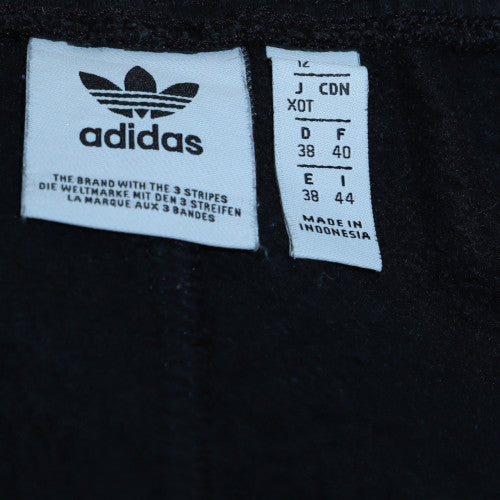 Adidas Womens Black Jogger Trousers Size 12 Logo Stripe