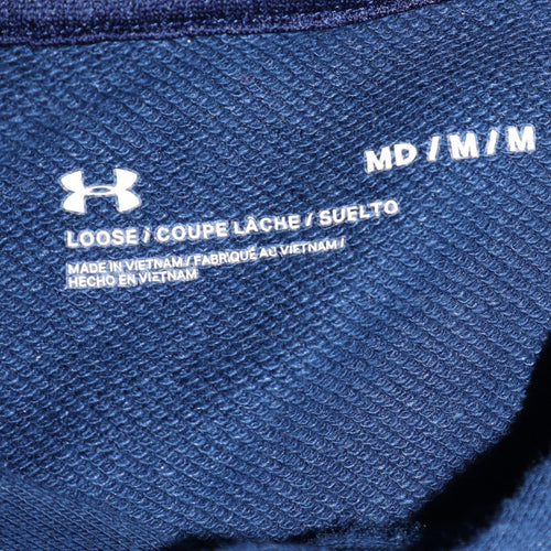 Under Armour Men's Blue Pullover Hoodie M Sports Graphic