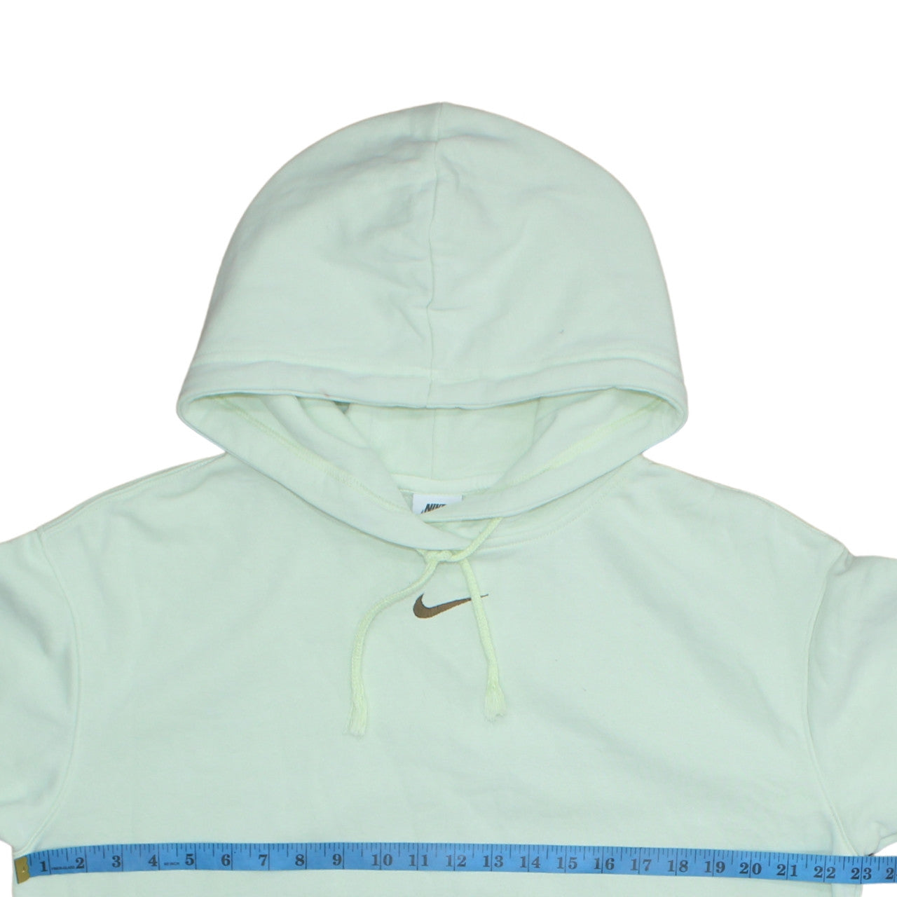 Nike Women's Mint Green Pullover Hoodie XS Cotton Blend