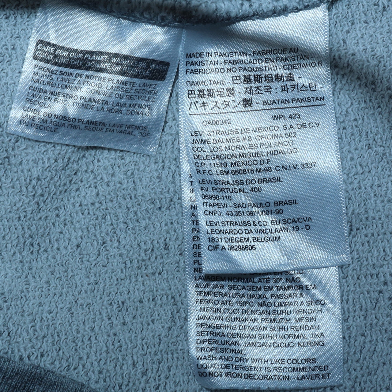 Levi's Women's Grey XS Pullover Hoodie with Logo Graphic Print