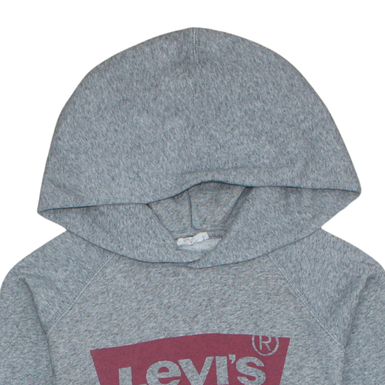 Levi's Women's Grey XS Pullover Hoodie with Logo Graphic Print