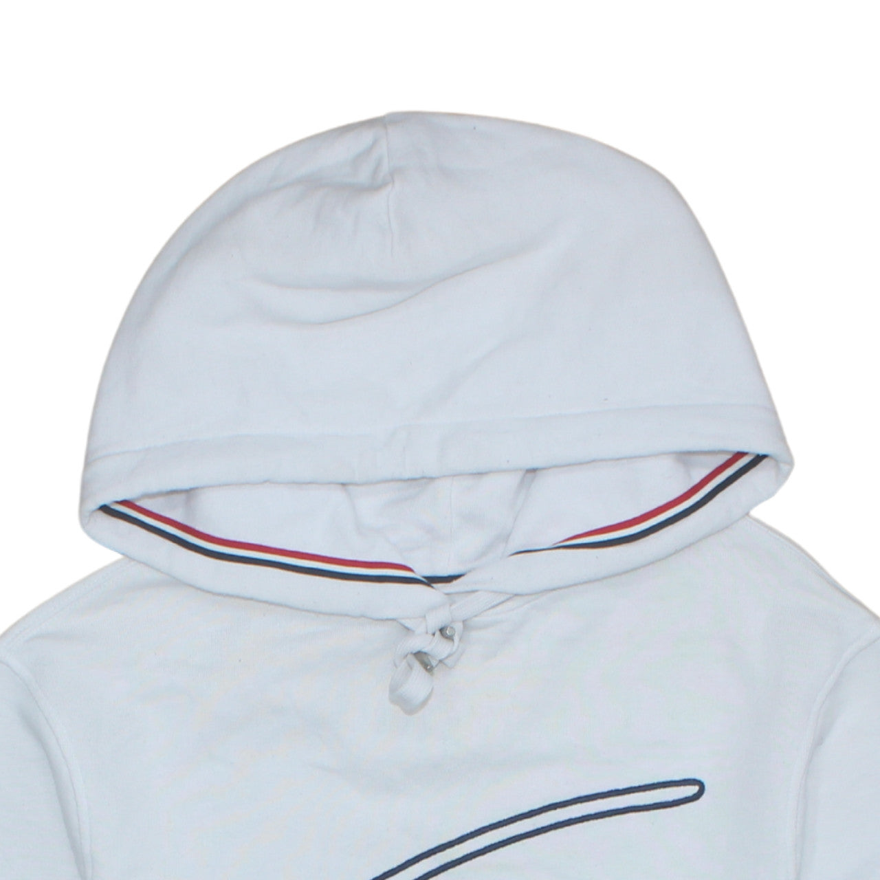 Tommy Jeans Womens White XS Pullover Hoodie Cotton Blend Logo Design