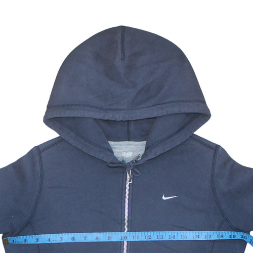 Nike Women's Navy Full Zip Hoodie Medium Athletic Dept Cotton Blend