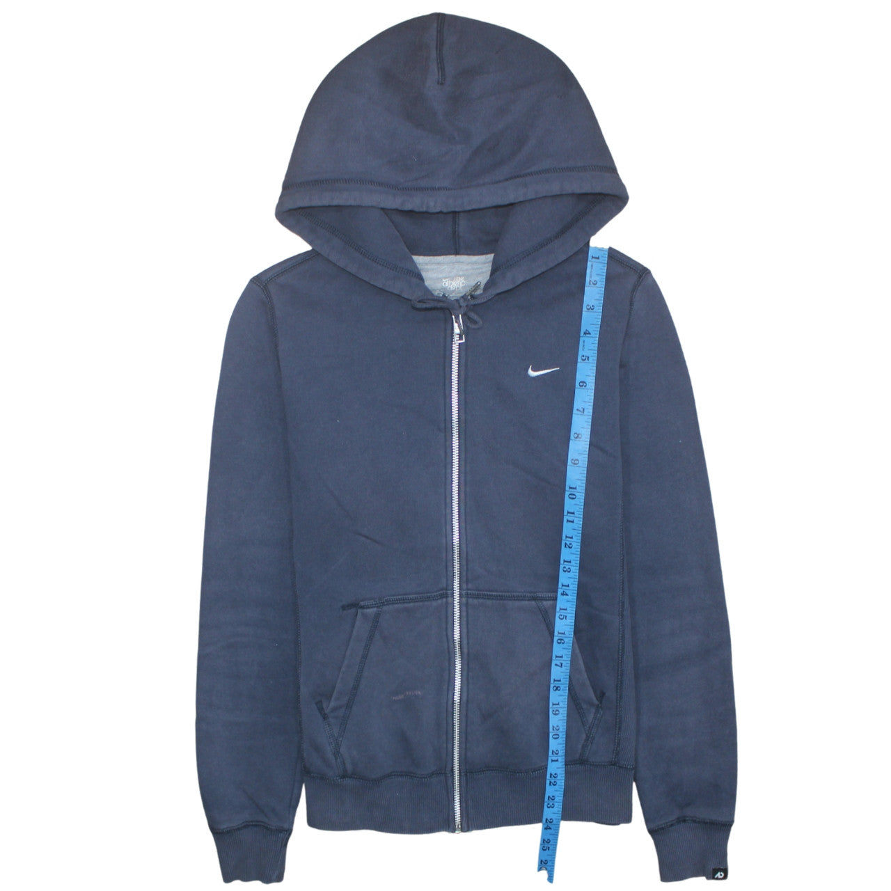 Nike Women's Navy Full Zip Hoodie Medium Athletic Dept Cotton Blend