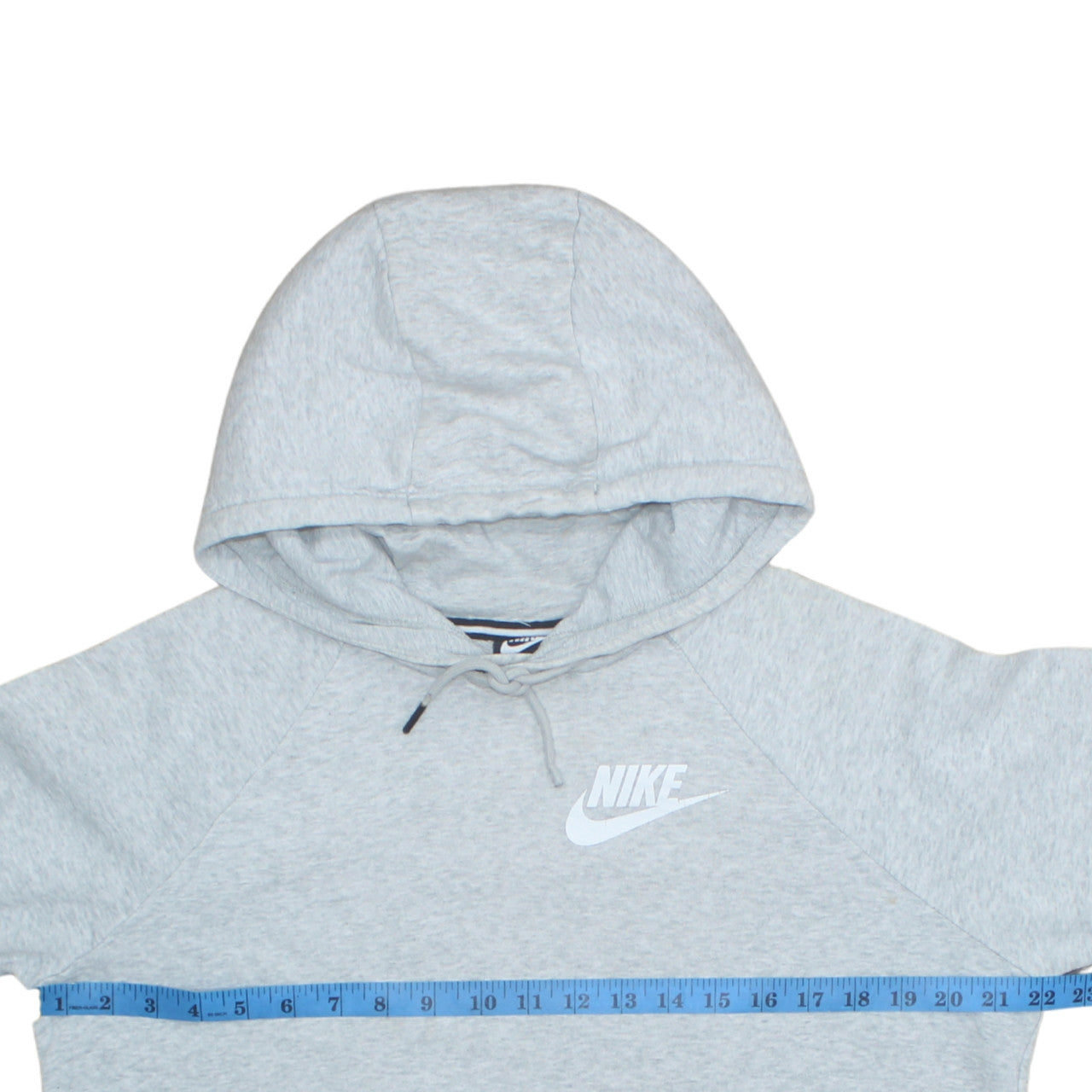 Nike Womens Grey Pullover Hoodie Medium Cotton Blend Sweatshirt
