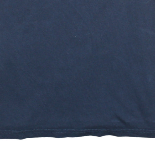 Tommy Jeans Men's Blue Crew Neck Logo Cotton T-Shirt M