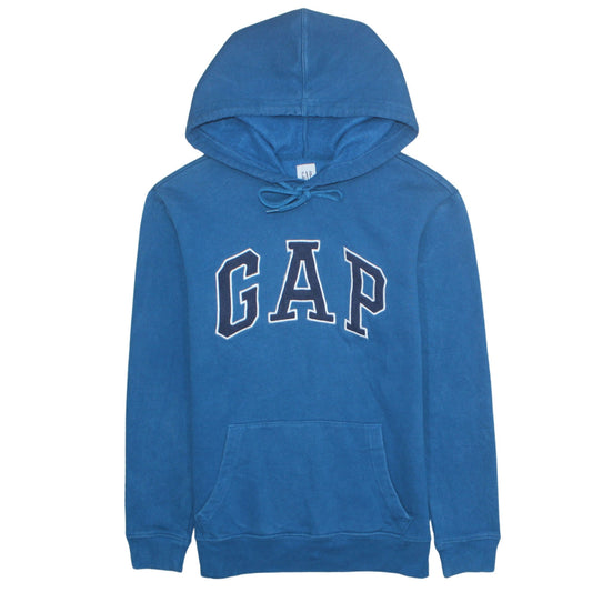 GAP Men's Blue Pullover Hoodie XS Cotton Blend College Style