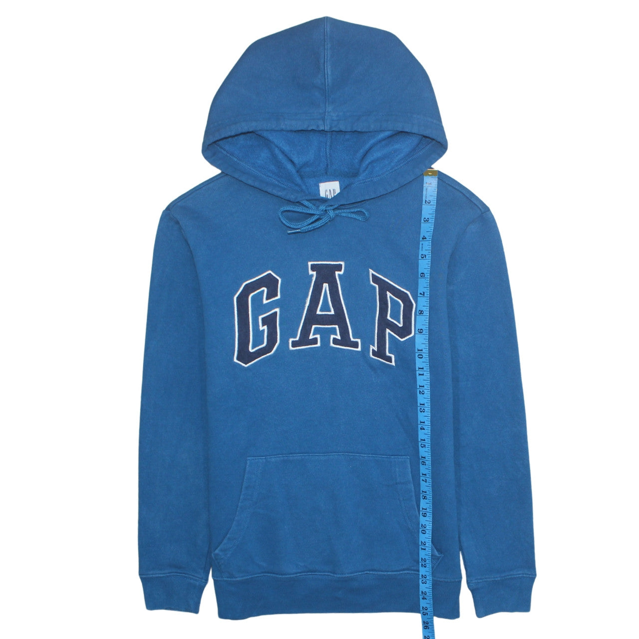 GAP Men's Blue Pullover Hoodie XS Cotton Blend College Style