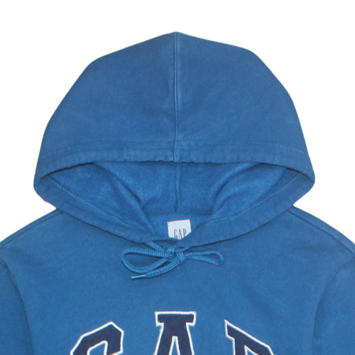 GAP Men's Blue Pullover Hoodie XS Cotton Blend College Style