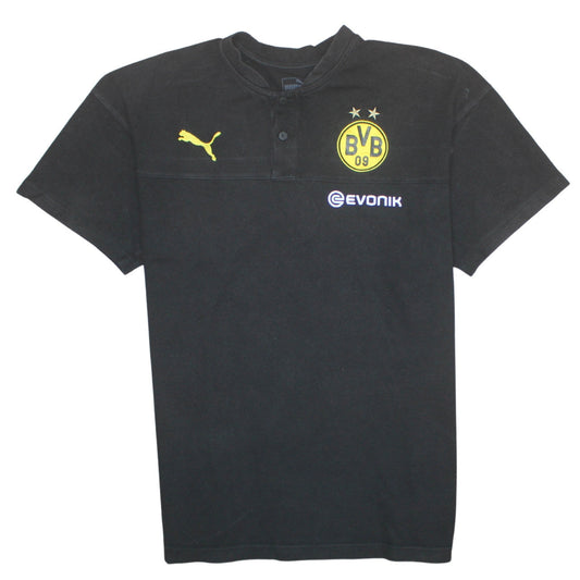 Puma Men's Black BVB Dortmund XL Polo Shirt Football Top