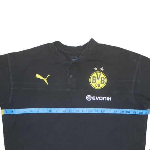 Puma Men's Black BVB Dortmund XL Polo Shirt Football Top