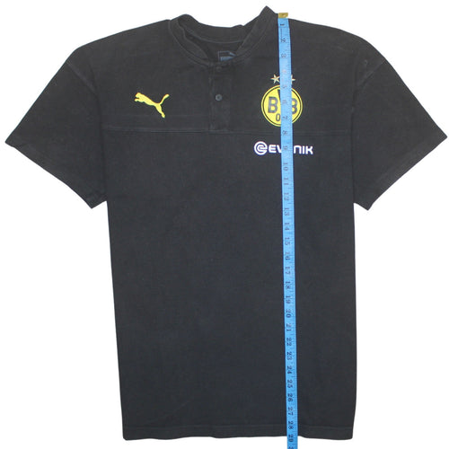Puma Men's Black BVB Dortmund XL Polo Shirt Football Top