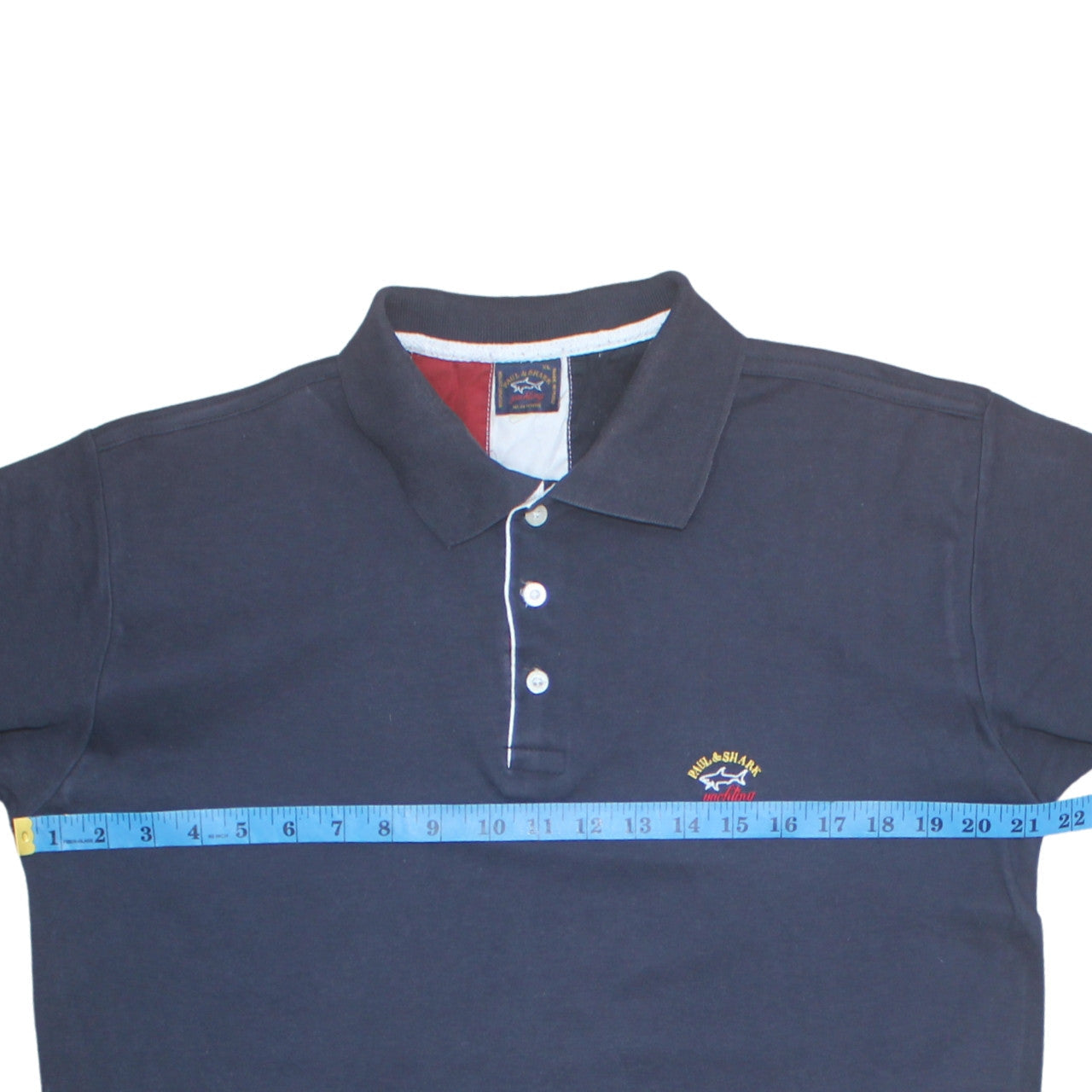 Paul & Shark Men's Blue XL Cotton Polo Shirt Yachting Logo