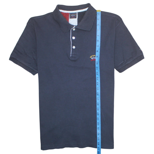 Paul & Shark Men's Blue XL Cotton Polo Shirt Yachting Logo