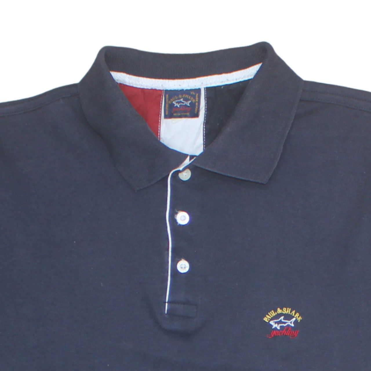 Paul & Shark Men's Blue XL Cotton Polo Shirt Yachting Logo