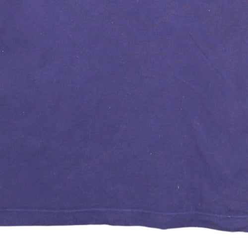 Tommy Hilfiger Men’s Purple Cotton Regular Fit Polo Shirt M