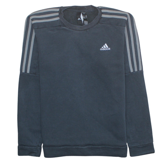 Adidas Men's Black XS Crew Neck Pullover Sweatshirt Sportswear