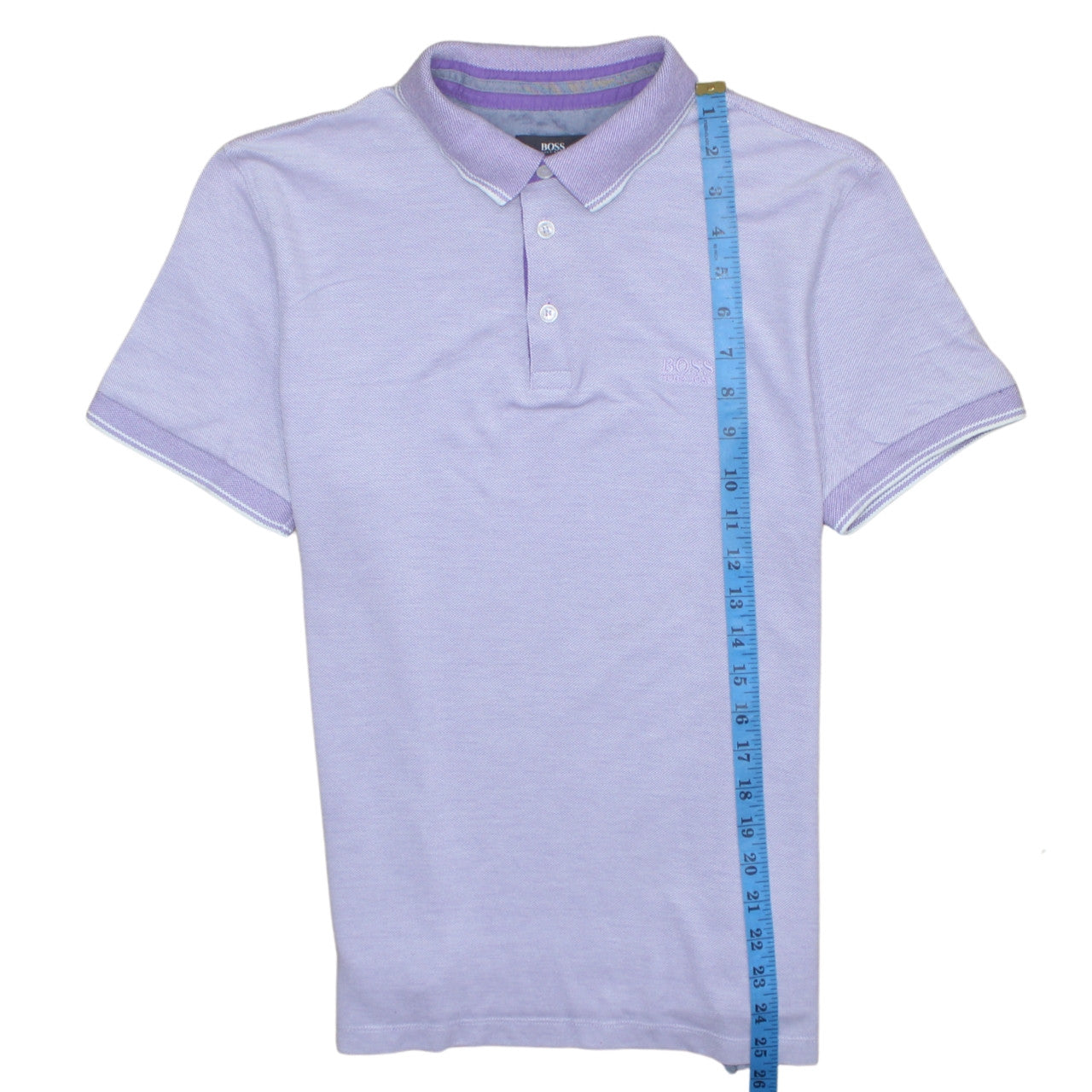 Hugo Boss Men's Purple Regular Fit Cotton Polo Shirt M