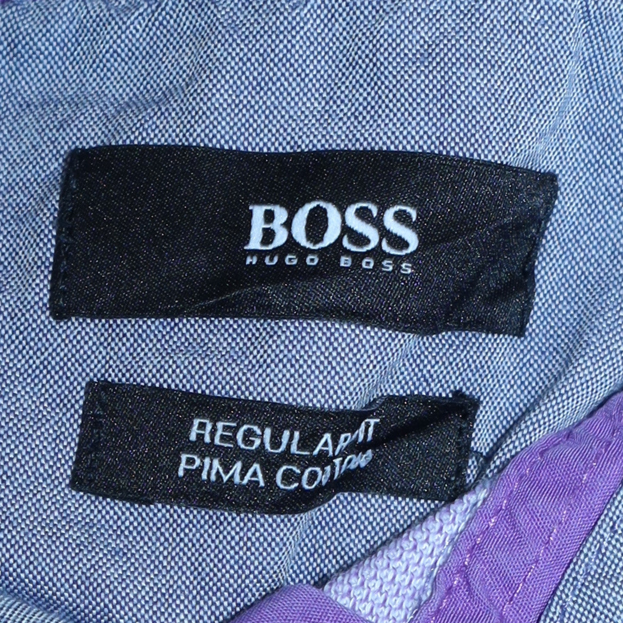 Hugo Boss Men's Purple Regular Fit Cotton Polo Shirt M