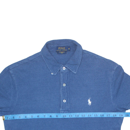Ralph Lauren Men's Blue Featherweight Mesh Polo Shirt Size S
