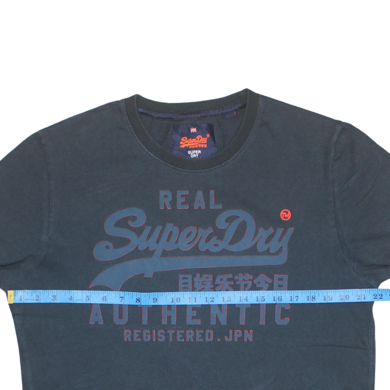 Superdry Men's Blue Authentic Graphic Logo T-Shirt Size M