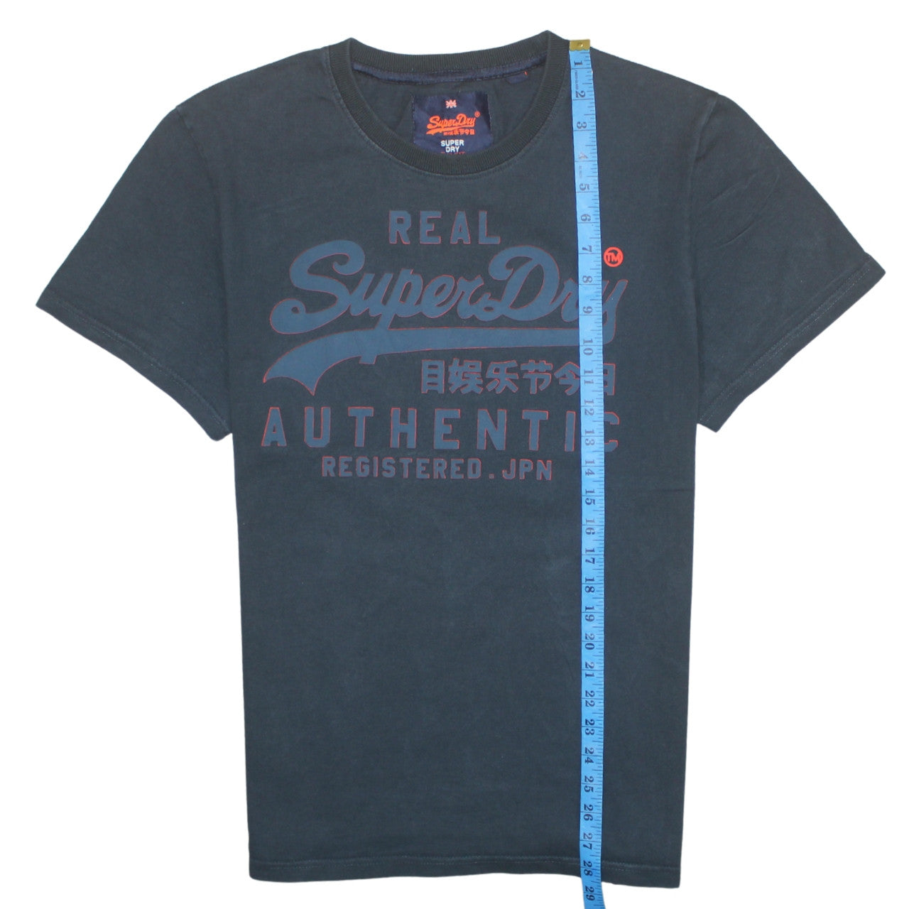 Superdry Men's Blue Authentic Graphic Logo T-Shirt Size M