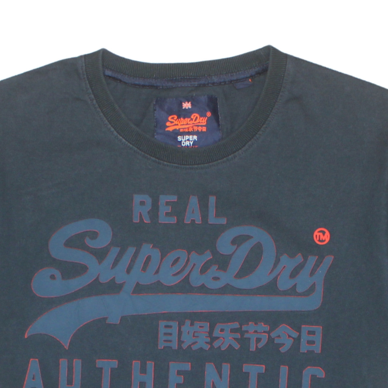 Superdry Men's Blue Authentic Graphic Logo T-Shirt Size M