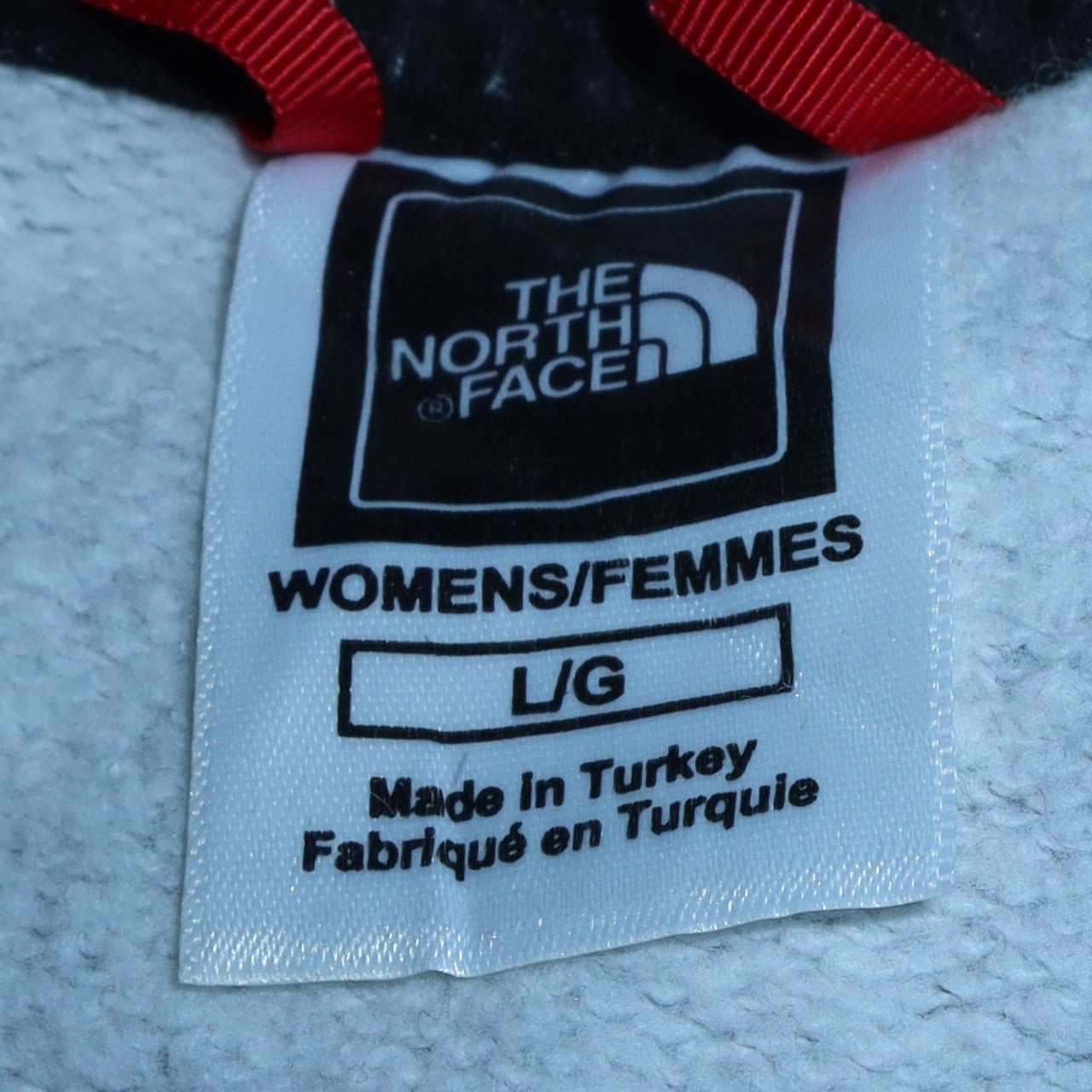 The North Face Womens Grey Pullover Hoodie L Cotton Blend