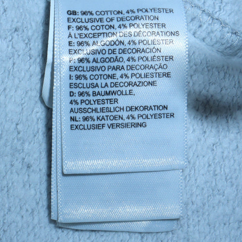 The North Face Womens Grey Pullover Hoodie L Cotton Blend