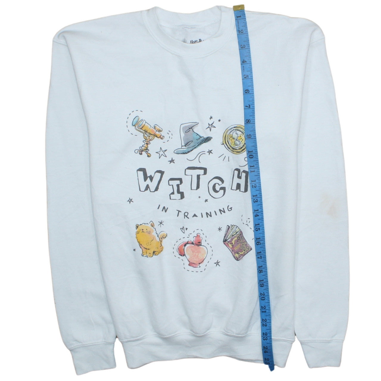 Harry Potter Womens White XL Pullover Sweatshirt Witch In Training