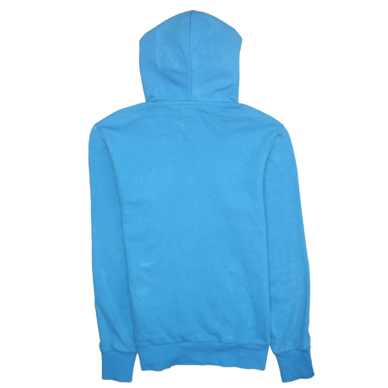 Superdry Men's Blue Pullover Hoodie L Logo Graphic Sweatshirt