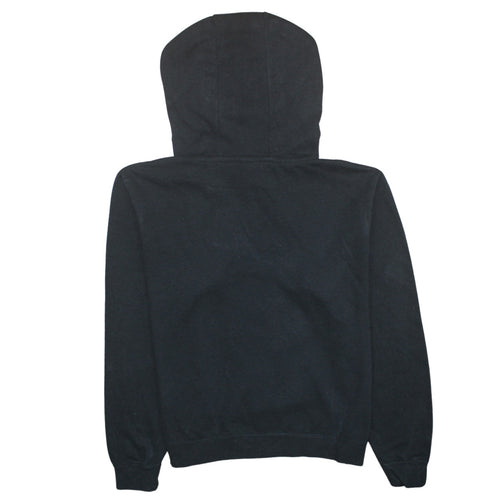 Nike Womens Black Leopard Logo Pullover Hoodie Size M