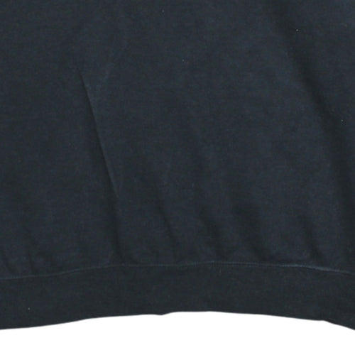 Nike Womens Black Leopard Logo Pullover Hoodie Size M