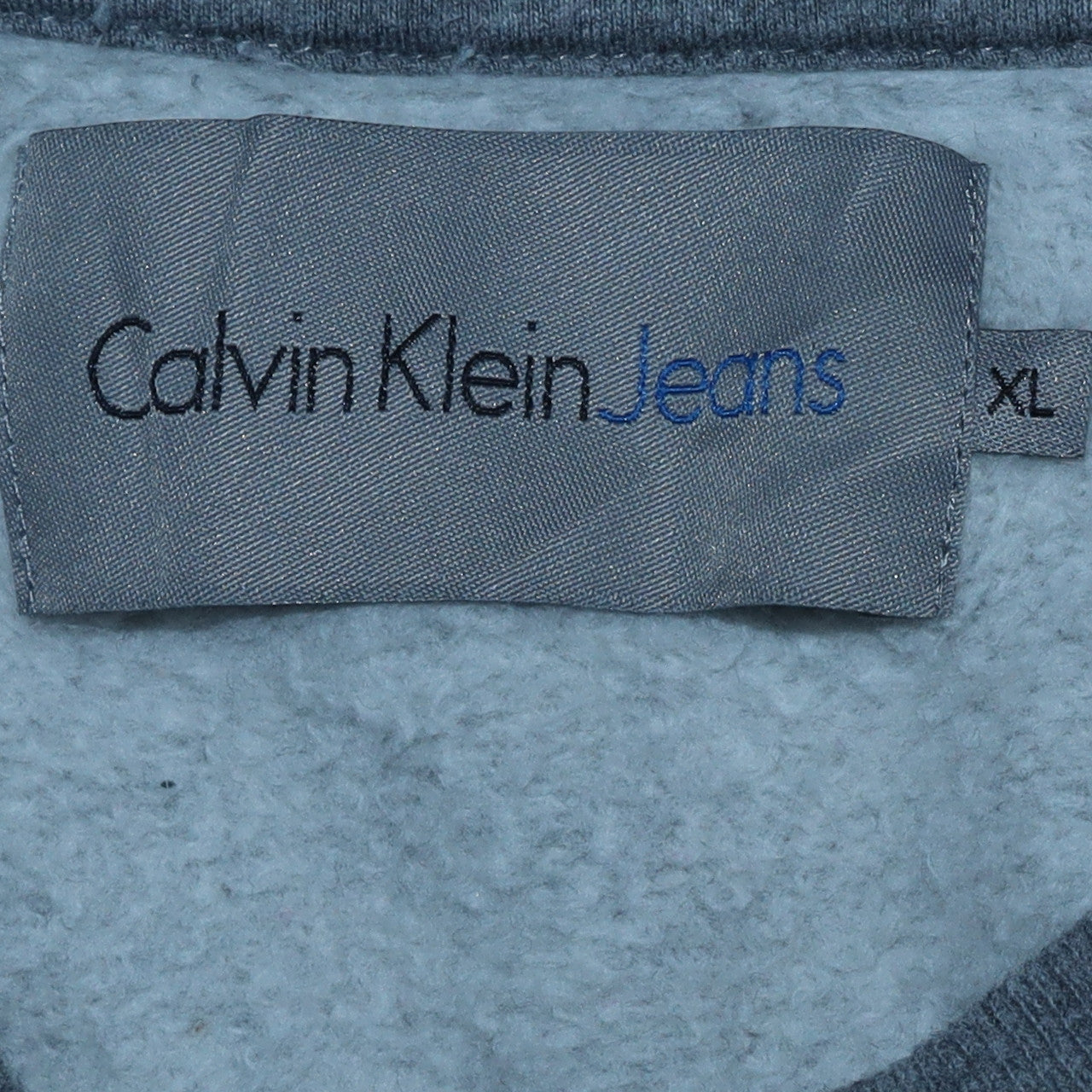 Calvin Klein Jeans Men's Grey XL Pullover Sweatshirt Logo Print