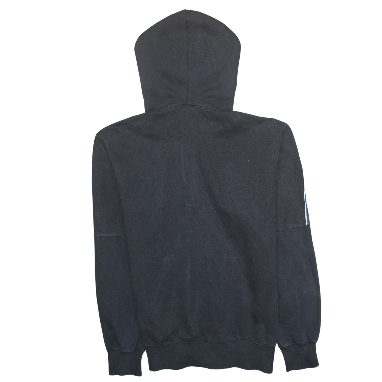 Champion Men's Black Large 1/2 Zip Hoodie with Logo Tape Detail
