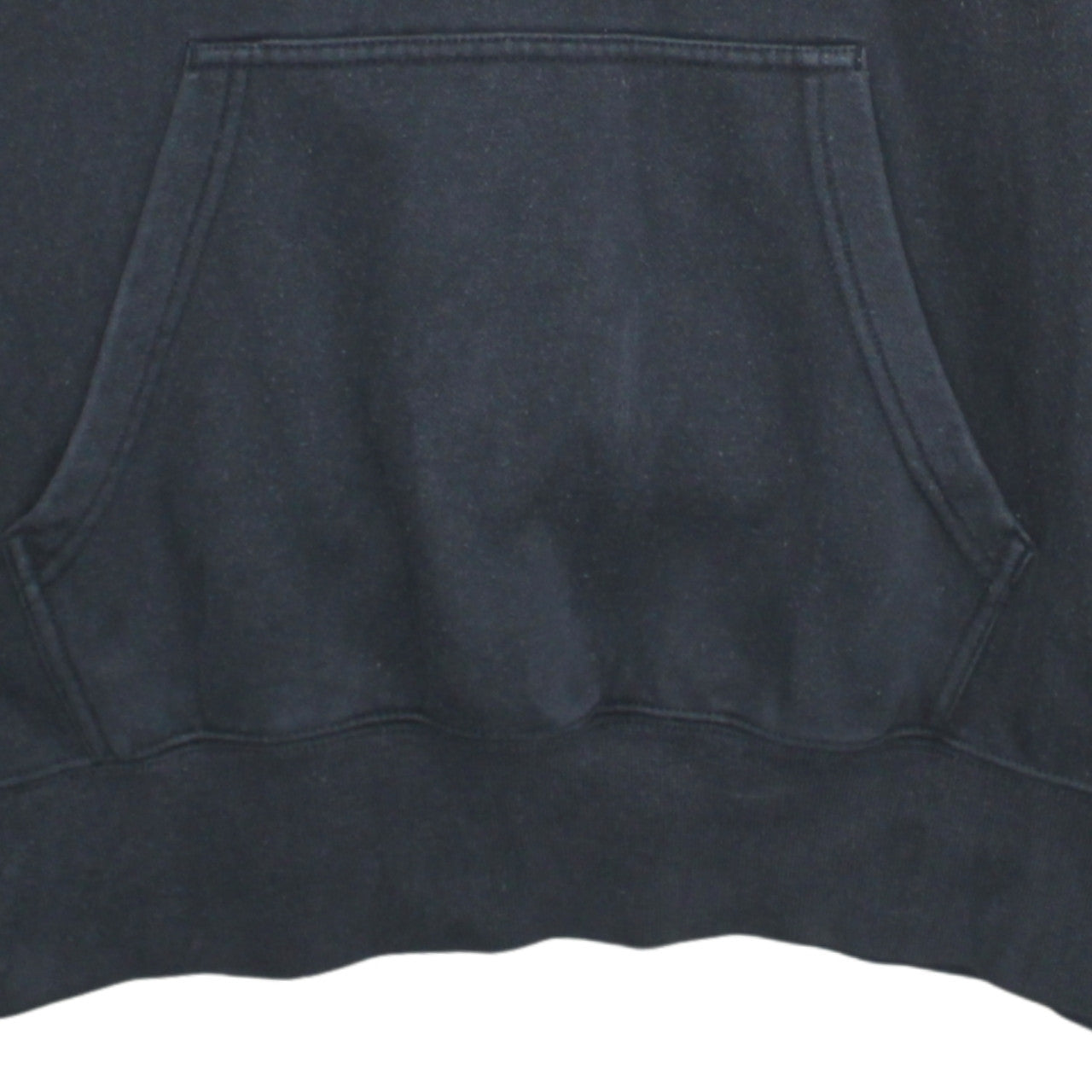 Champion Men's Black Large 1/2 Zip Hoodie with Logo Tape Detail