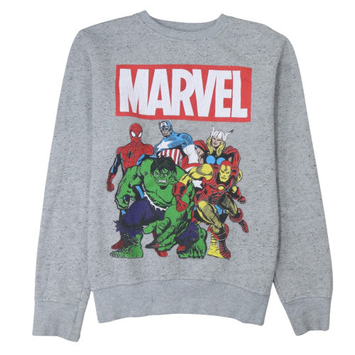 Cedar Wood State Men’s Grey Marvel Comics Crew Neck Sweatshirt L