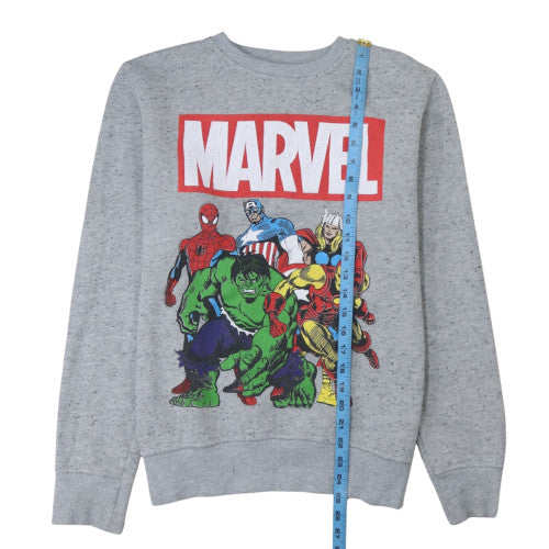 Cedar Wood State Men’s Grey Marvel Comics Crew Neck Sweatshirt L