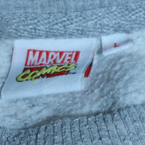 Cedar Wood State Men’s Grey Marvel Comics Crew Neck Sweatshirt L