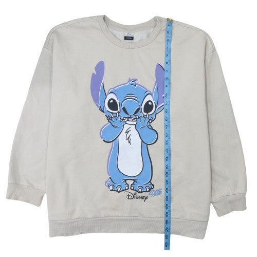 Disney Classics at George Women Beige 2XL Pullover Sweatshirt Stitch Graphic