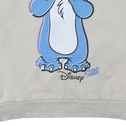 Disney Classics at George Women Beige 2XL Pullover Sweatshirt Stitch Graphic