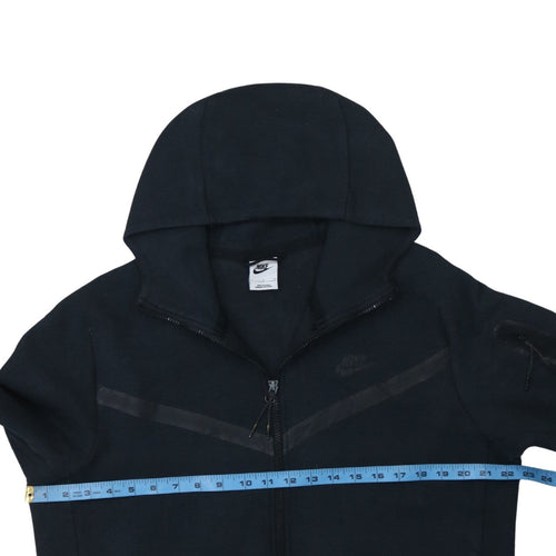 Nike Men's Black Full Zip Fleece Hoodie L Regular Fit
