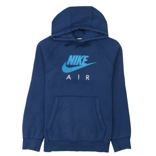 Nike Men Blue Pullover Hoodie Small Fleece Graphic Sportswear