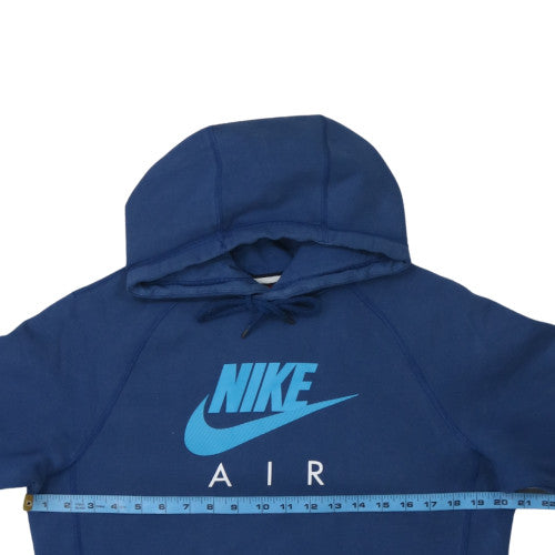 Nike Men Blue Pullover Hoodie Small Fleece Graphic Sportswear