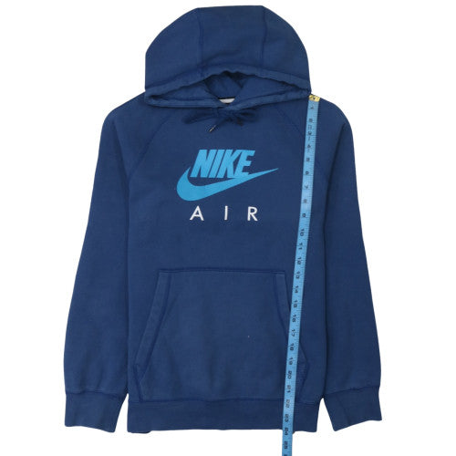 Nike Men Blue Pullover Hoodie Small Fleece Graphic Sportswear