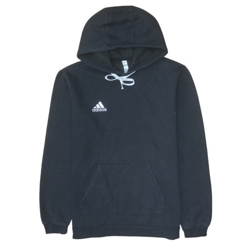 Adidas Men's Black Pullover Hoodie M Fleece Sportswear
