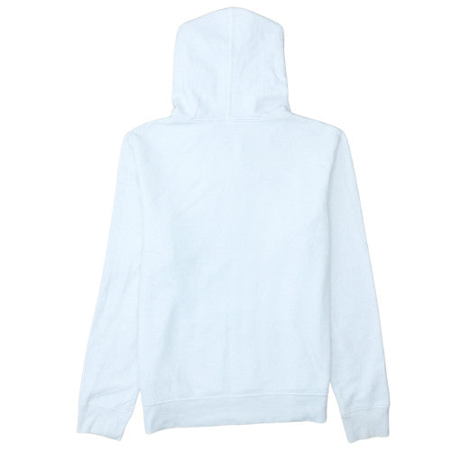 GAP Women White Pullover Hoodie Medium Cotton Blend Logo Casual